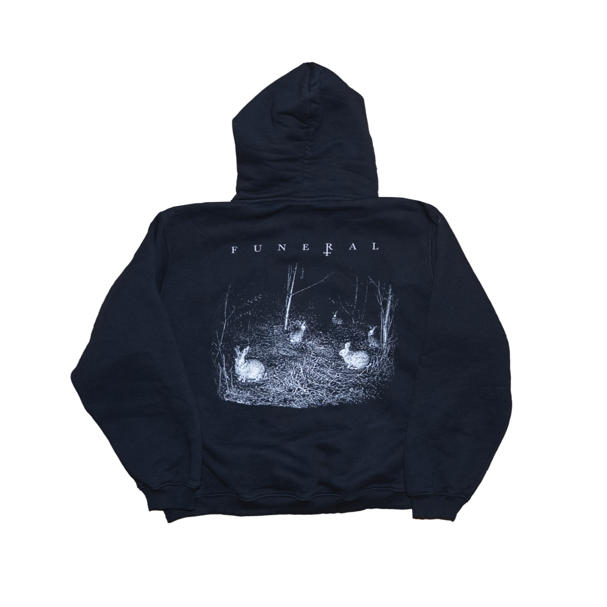 HORROR WASHED BLACK HOODIE